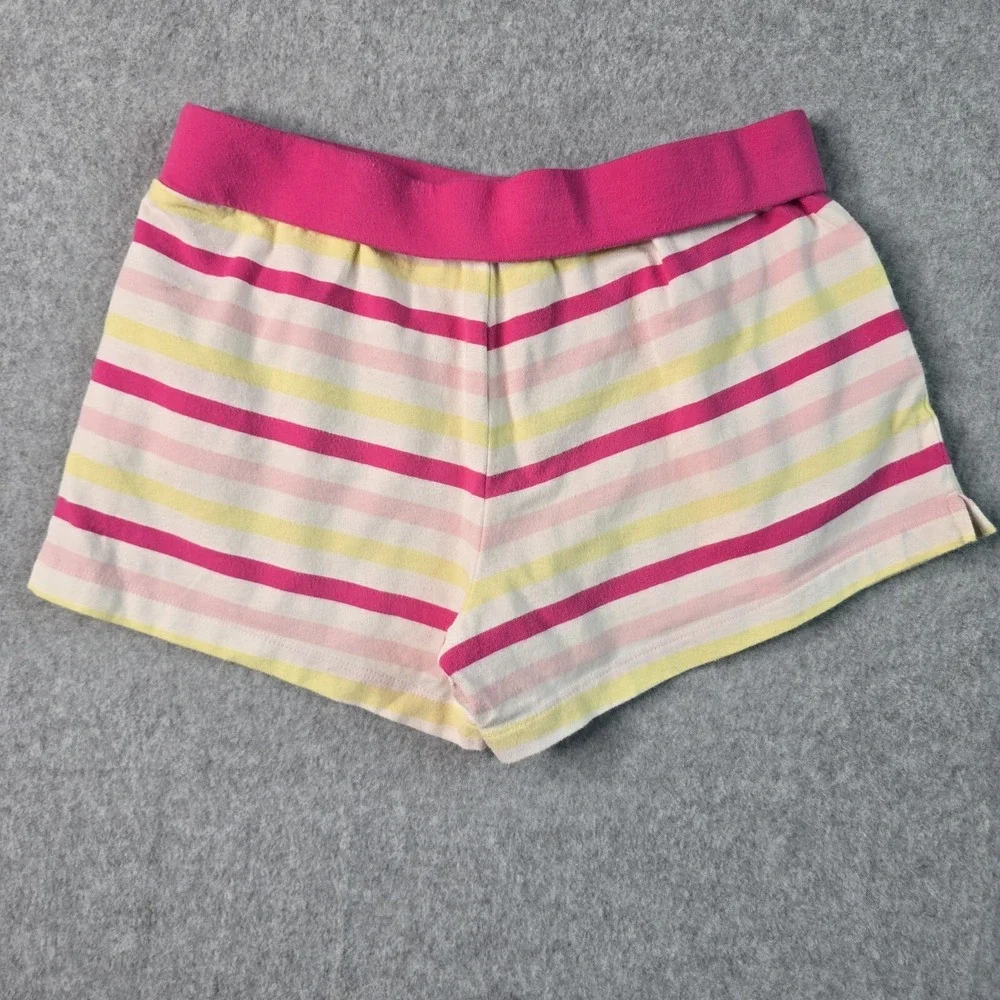 Gymboree Perfectly Sweet 2pc Short Set Girls Large Pink Striped Flutter Sleeve